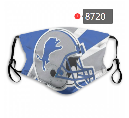 NFL 2020 Detroit Lions  Dust mask with filter